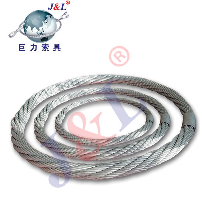 巨力索具鋼絲繩海洋工程無接頭繩圈索具